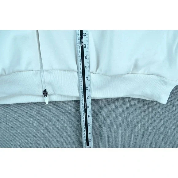 Adidas Jacket Men's 3XL White Basketball One Fleece Track Jacket Full Zip NWT - Picture 7 of 11